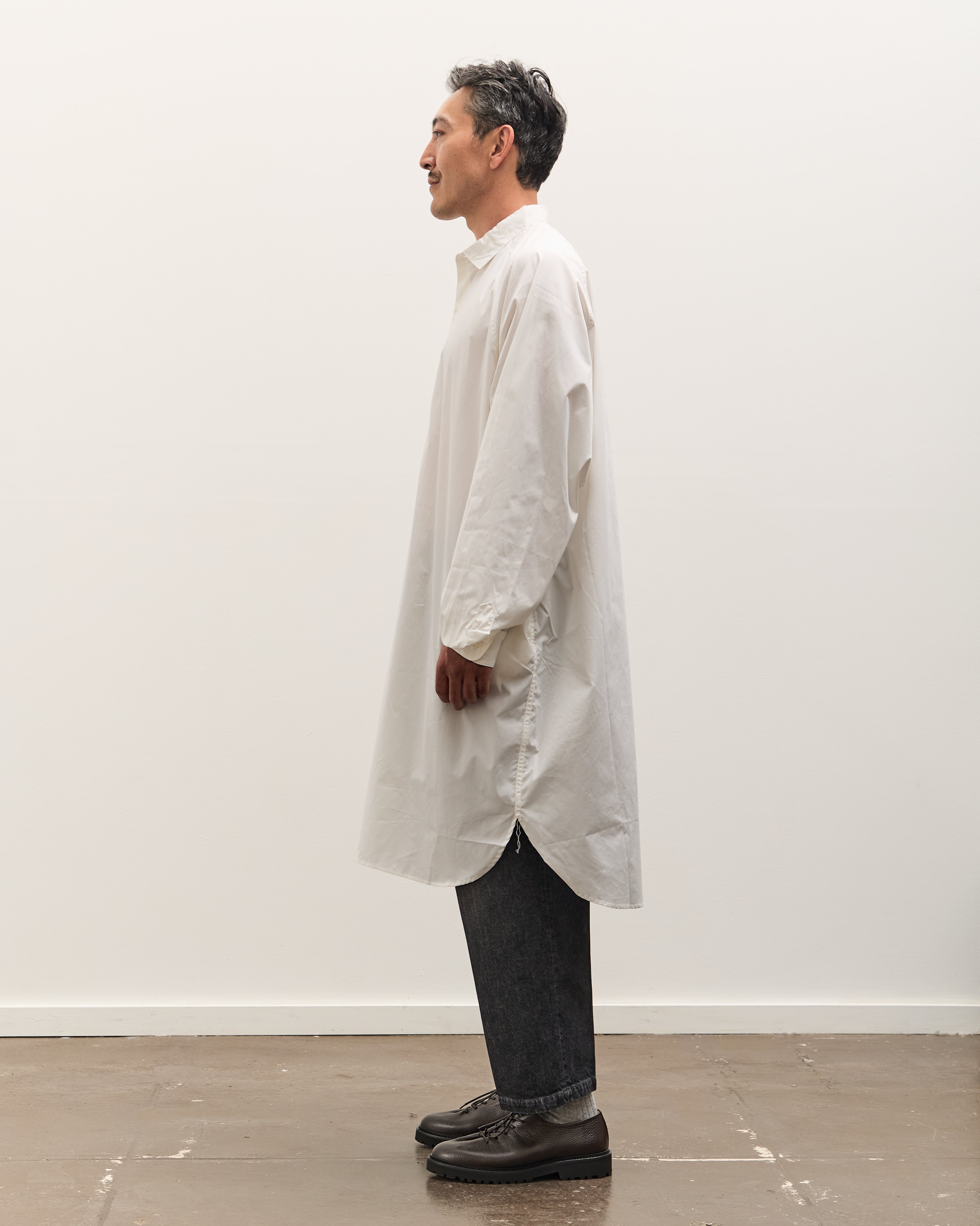 Sillage Popover Shirt Long, White – Glasswing