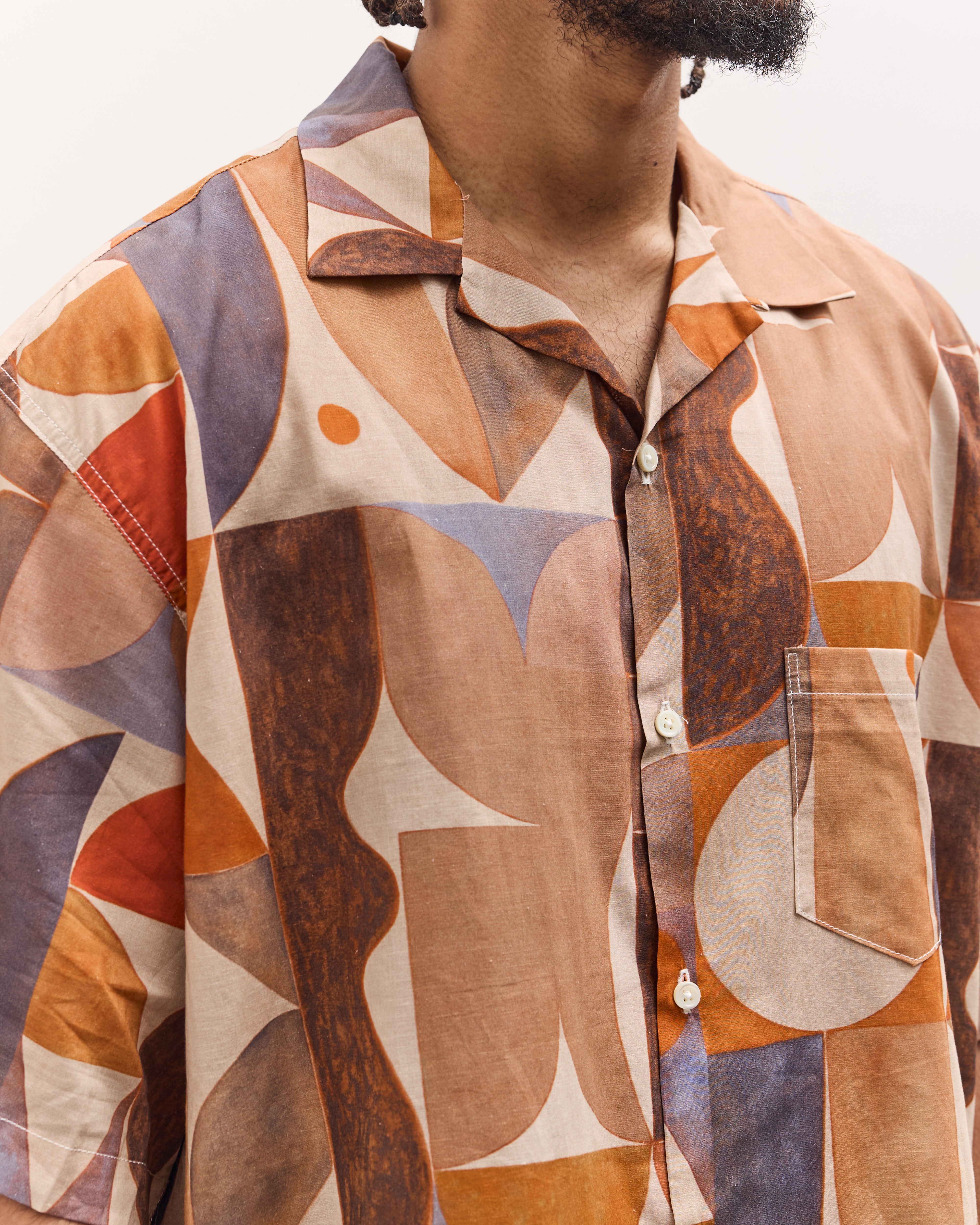 Sillage Re-Engineered Overshirt SS- Aaron Glasson, Multi – Glasswing