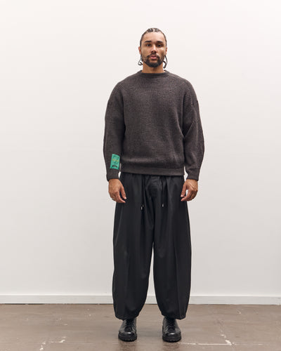 Sillage Ribbed Crew, Anthracite