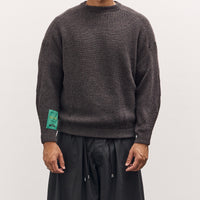 Sillage Ribbed Crew, Anthracite