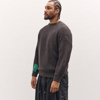 Sillage Ribbed Crew, Anthracite