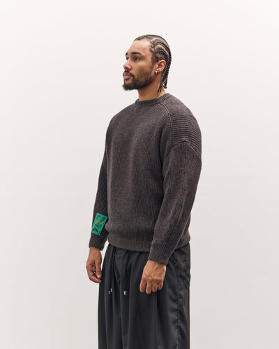 Sillage Ribbed Crew, Anthracite
