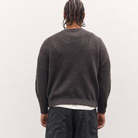 Sillage Ribbed Crew, Anthracite