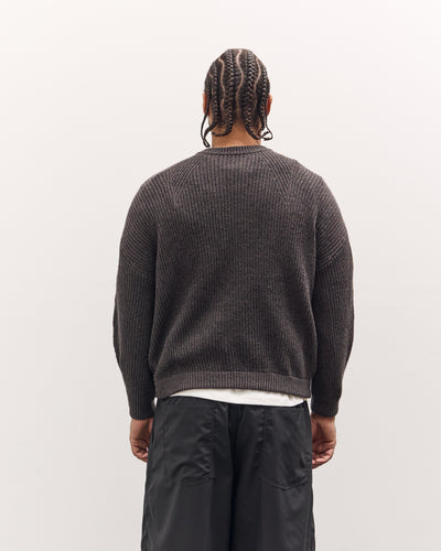 Sillage Ribbed Crew, Anthracite