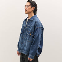 Sillage Trucker Jacket, Denim Damaged
