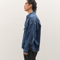 Sillage Trucker Jacket, Denim Damaged