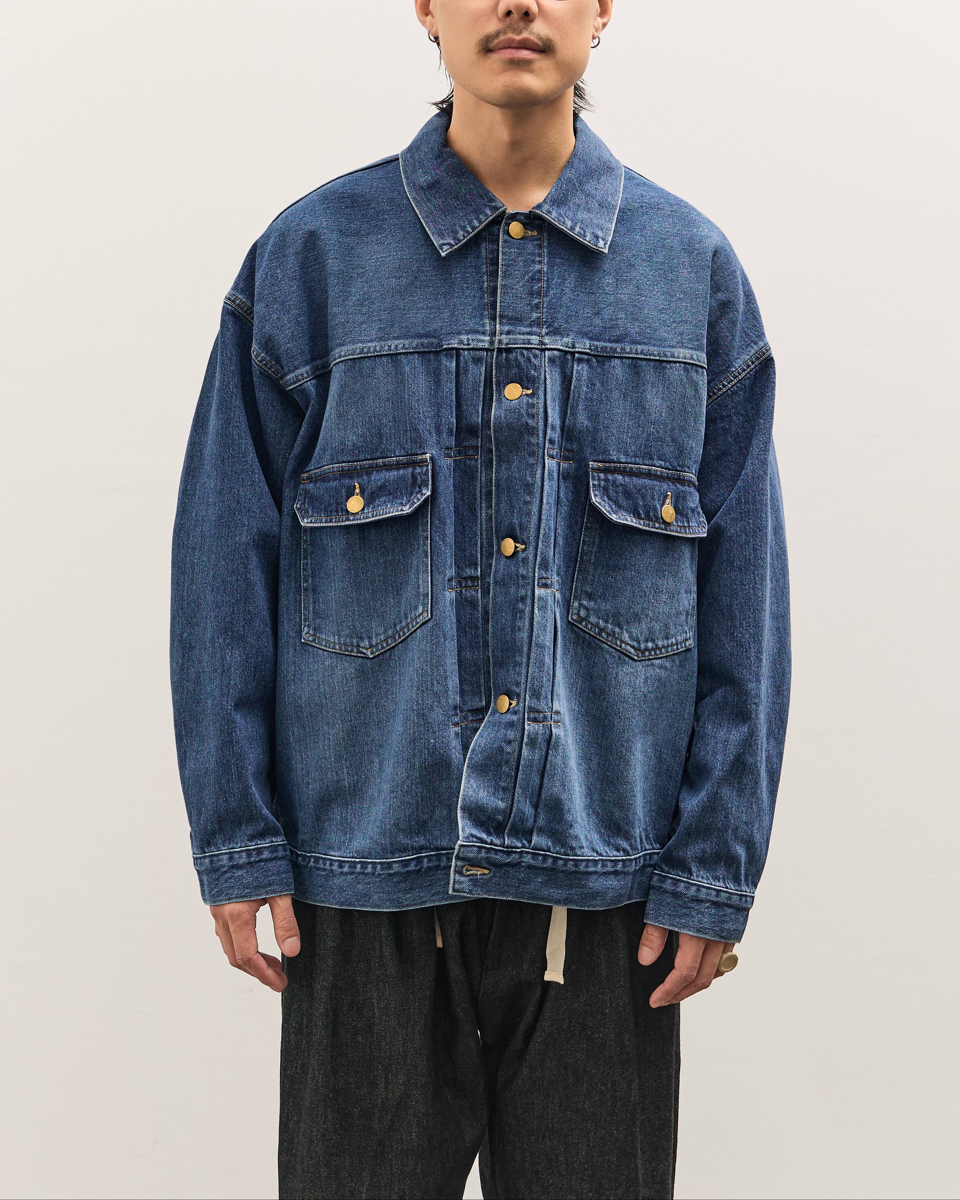 Sillage Trucker Jacket, Denim Damaged – Glasswing