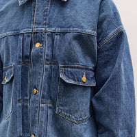 Sillage Trucker Jacket, Denim Damaged