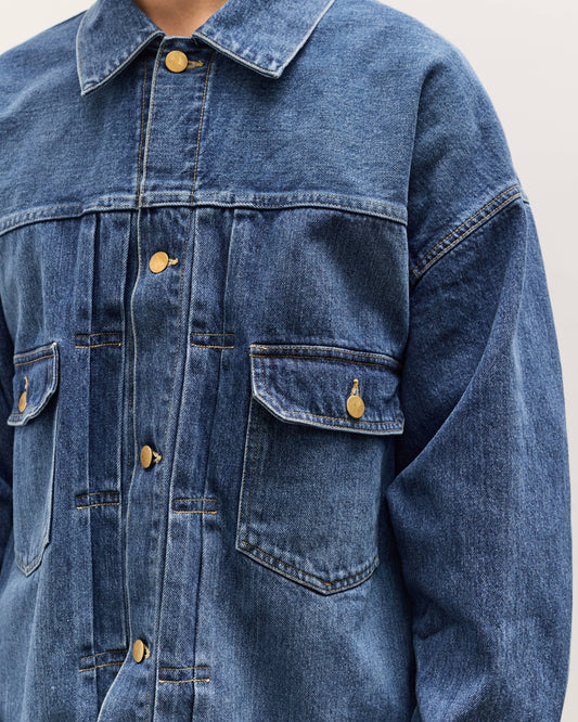 Sillage Trucker Jacket, Denim Damaged