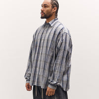 Sillage Wide Shirt Deadstock , Grey Check