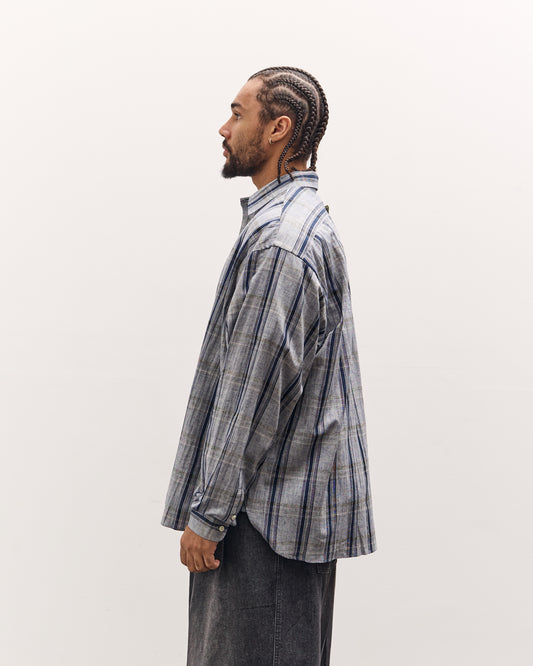 Sillage Wide Shirt Deadstock , Grey Check