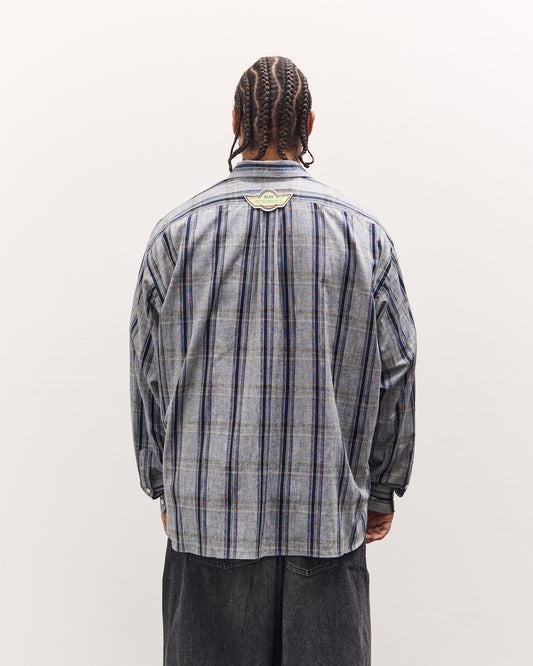 Sillage Wide Shirt Deadstock , Grey Check