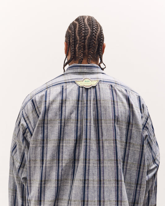 Sillage Wide Shirt Deadstock , Grey Check