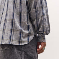 Sillage Wide Shirt Deadstock , Grey Check