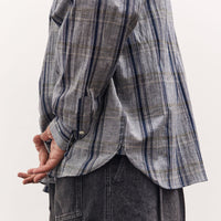 Sillage Wide Shirt Deadstock , Grey Check