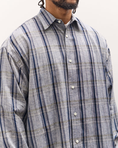 Sillage Wide Shirt Deadstock , Grey Check