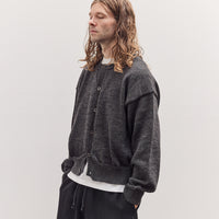 Caspa Cardigan Unisex, Charcoal