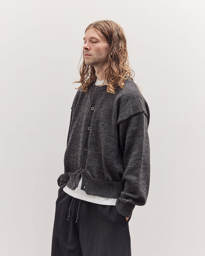 Caspa Cardigan Unisex, Charcoal