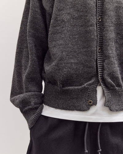 Caspa Cardigan Unisex, Charcoal