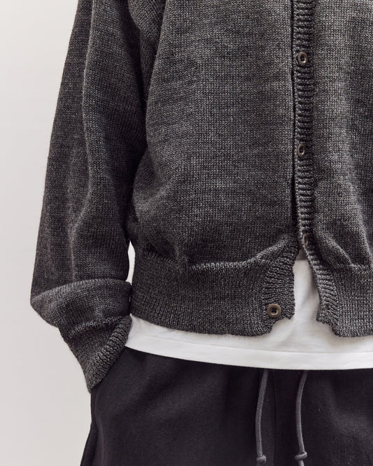 Caspa Cardigan Unisex, Charcoal