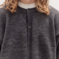 Caspa Cardigan Unisex, Charcoal