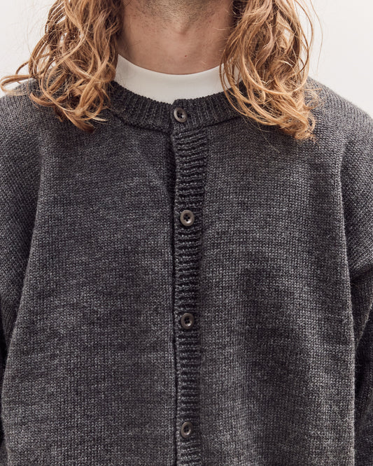 Caspa Cardigan Unisex, Charcoal