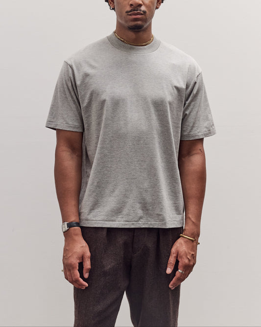 Suven Supima Tube Tee Light, Feather Grey