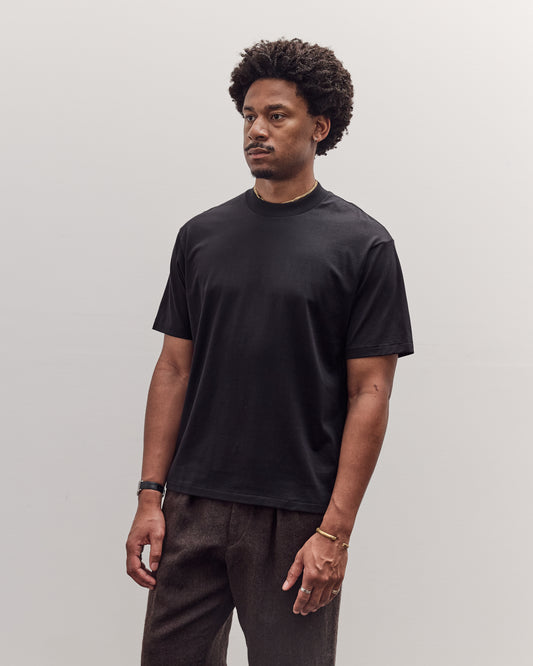 Suven Supima Tube Tee Light, Ink Black