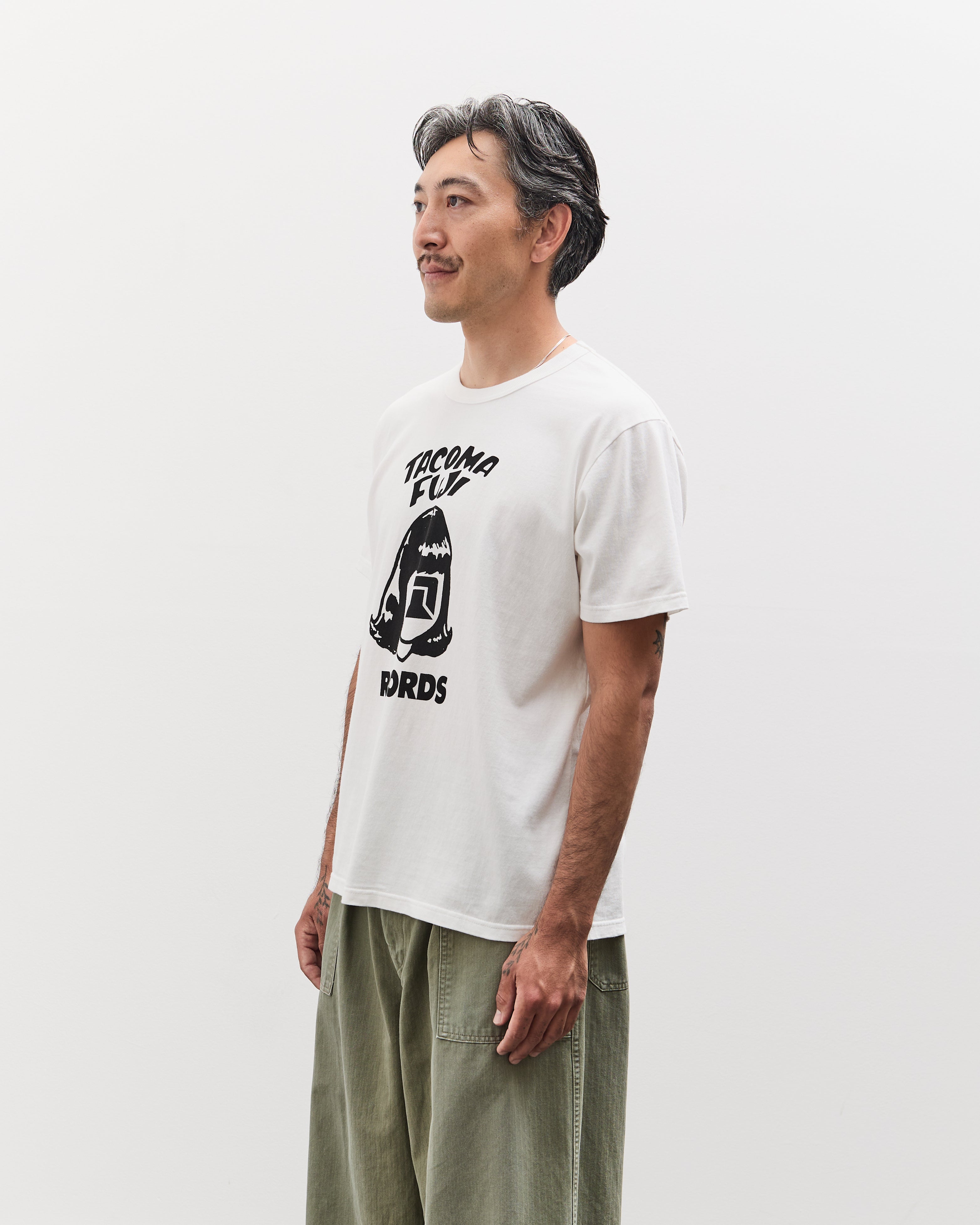 Tacoma Fuji Records Logo Tee '25, White – Glasswing