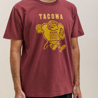 Tacoma Fuji Records Tacoma Fujis SS Tee, Burgandy