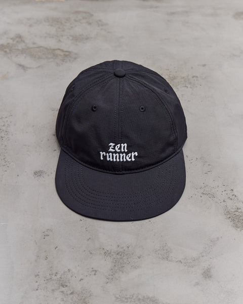 新作zen runner ナイロンキャップ ブラック Zen Runner Cap, Black – Glasswing