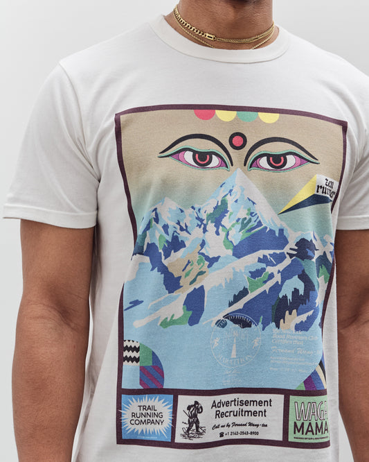Tacoma Fuji Records Road to the Himalayan Race Tee, White