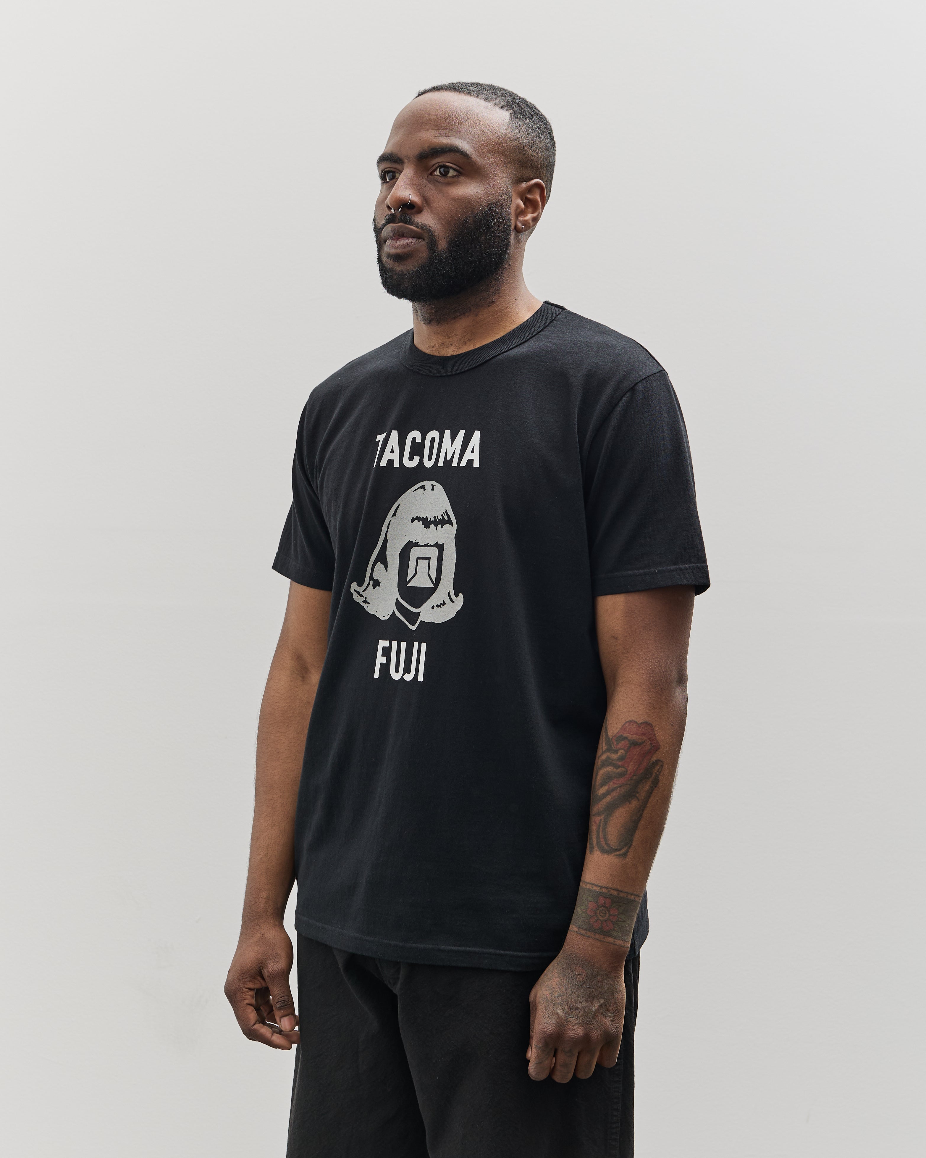 Tacoma Fuji Records Logo Mark Tee '25, Black – Glasswing