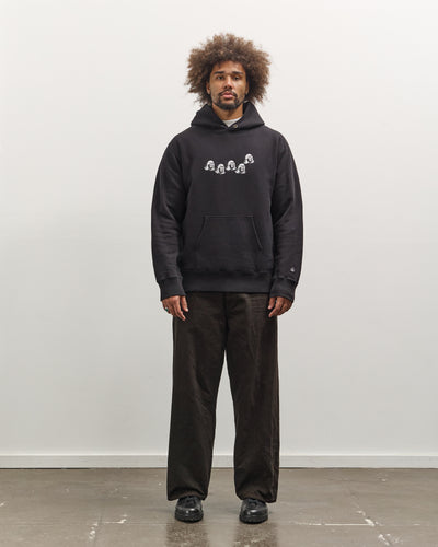 Tacoma Fuji Records Tacoma Fuji Multi Logo Hoodie, Black