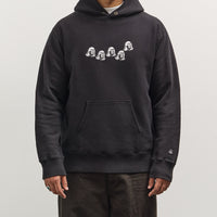 Tacoma Fuji Records Tacoma Fuji Multi Logo Hoodie, Black