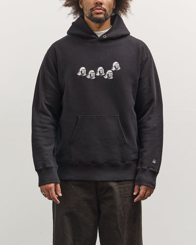 Tacoma Fuji Records Tacoma Fuji Multi Logo Hoodie, Black