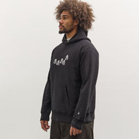 Tacoma Fuji Records Tacoma Fuji Multi Logo Hoodie, Black