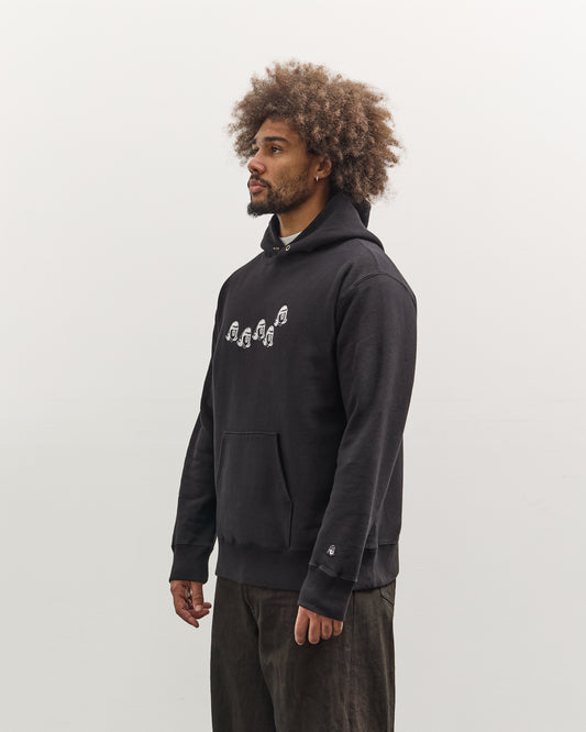 Tacoma Fuji Records Tacoma Fuji Multi Logo Hoodie, Black