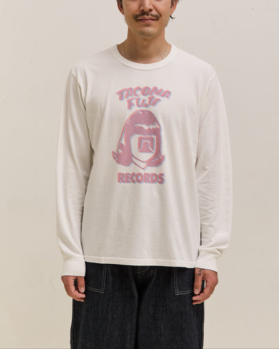 Tacoma Fuji Records Tacoma Fuji Records Logo LS, White