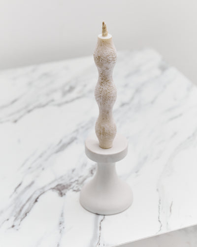 Takazawa Candle, Stoneware Candle Holder 'Fluid'