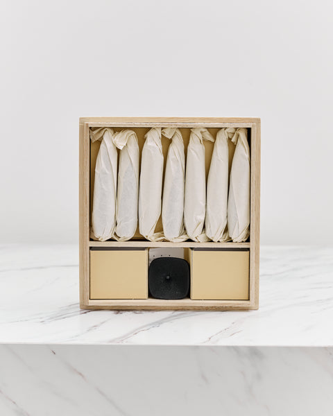 Takazawa Candle, Tohaku Small Candle Pack + Stand – Glasswing