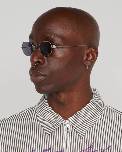 Brain Dead Titanium Tani Post Modern Primitive Eye Protection, Matte Silver