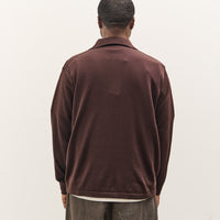 Universal Works L/S Pullover Knit Shirt, Brown