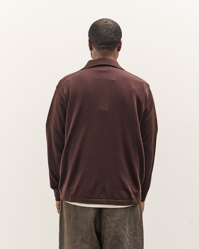 Universal Works L/S Pullover Knit Shirt, Brown