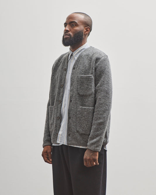 Universal Works Cardigan, Grey Marl