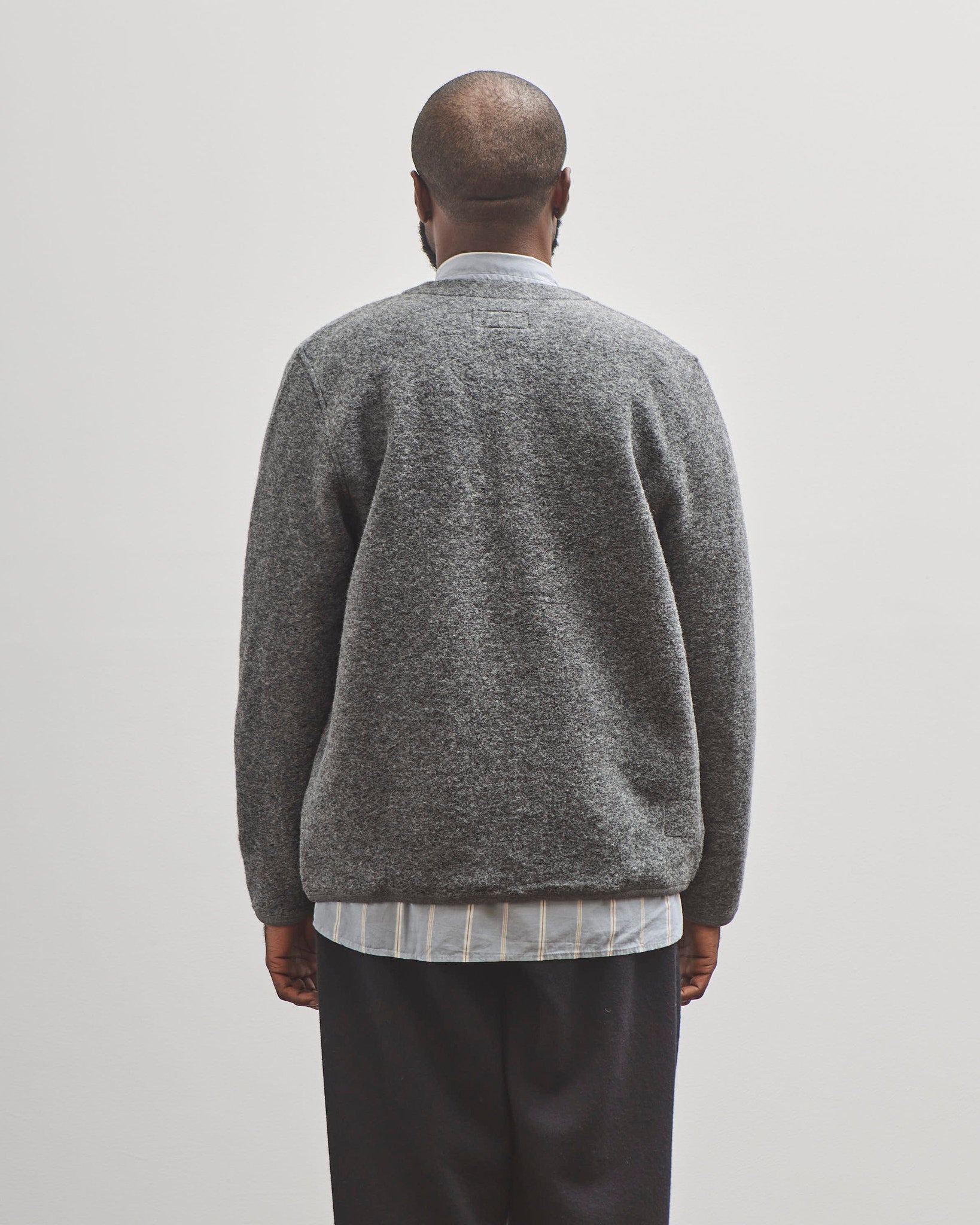 Universal Works Cardigan, Grey Marl – Glasswing