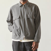 Universal Works E130 Jacket, Grey Tropical Suiting