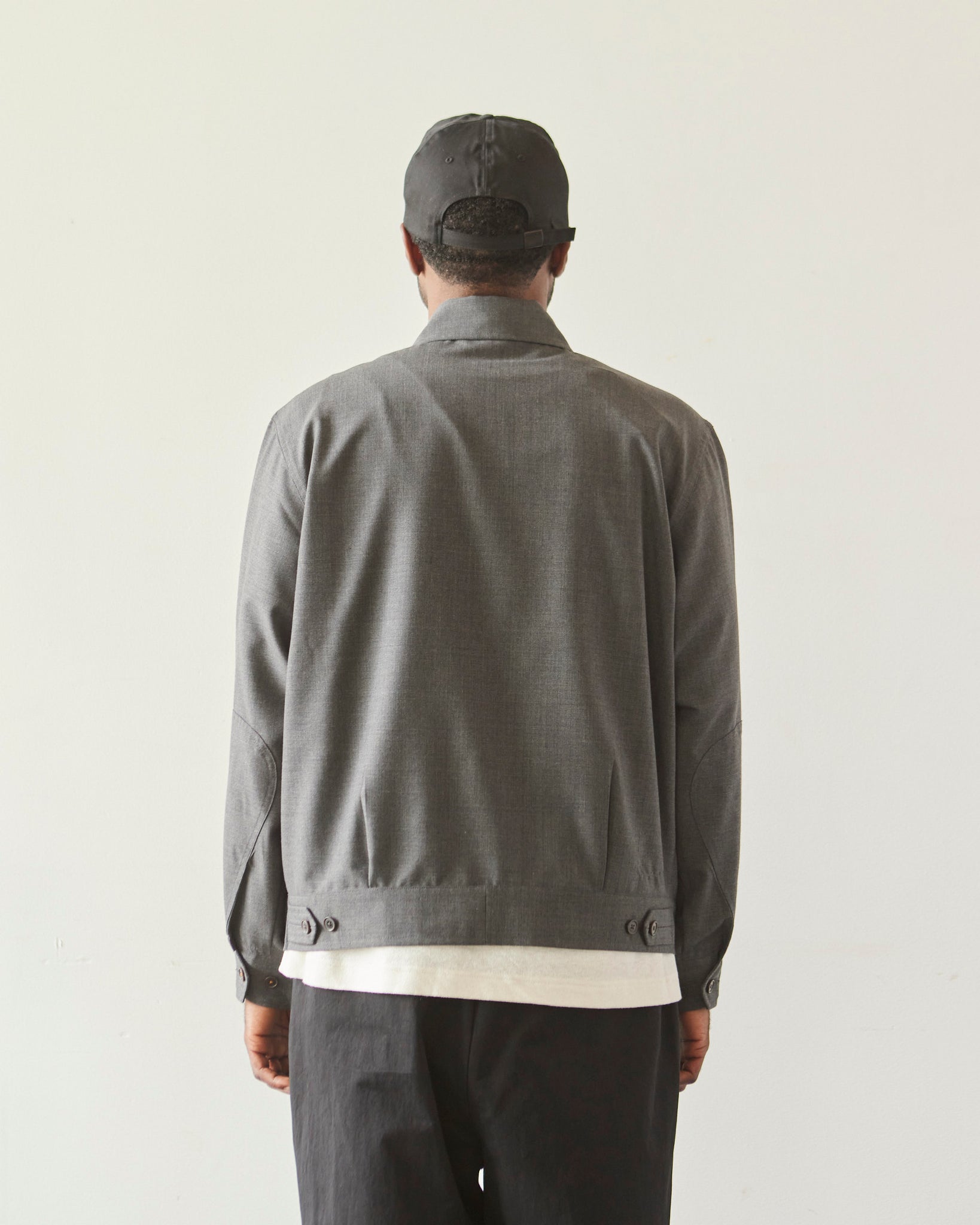 Universal Works E130 Jacket, Grey Tropical Suiting