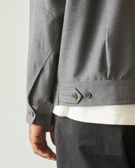 Universal Works E130 Jacket, Grey Tropical Suiting