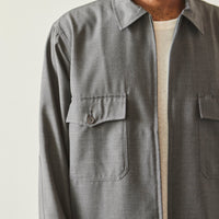 Universal Works E130 Jacket, Grey Tropical Suiting